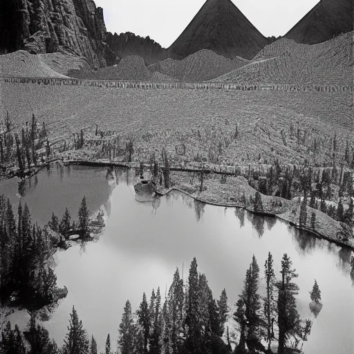 Prompt: Mustafar, photogrpahy by Ansel Adams, captured by a Hassleblad 500c Medium Format