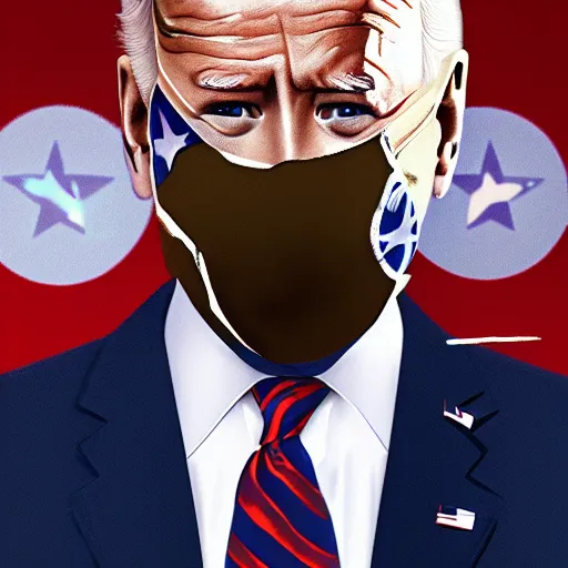 Image similar to joe Biden as captain America, highly detailed, photorealistic, award winning cinematic