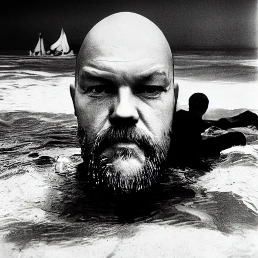 Image similar to Underwater close up portrait of Vladimir Lenin by Trent Parke, clean, detailed, Magnum photos