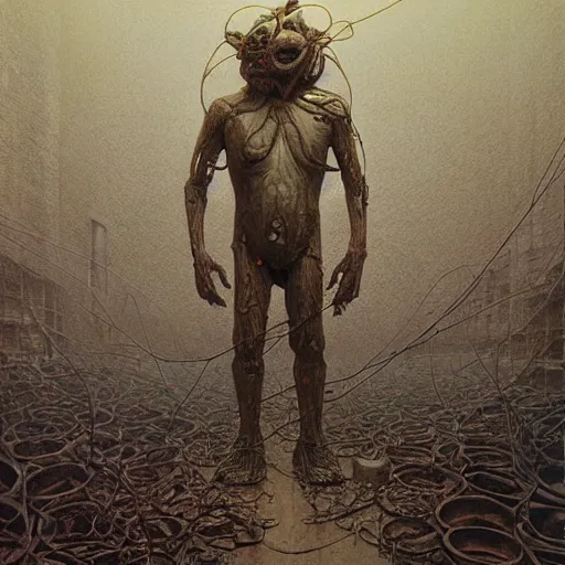 Image similar to paul blart flesh mall, highly detailed, environment art, body horror, biopunk, by zdzisław beksinski, peter gric, marco mazzoni