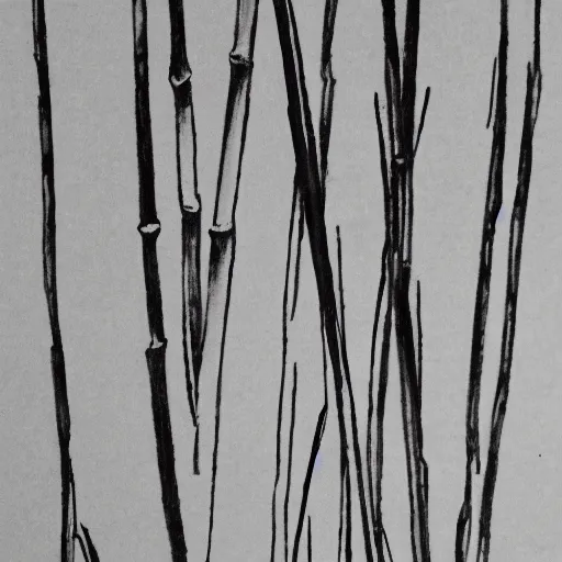 Image similar to bamboo, chinese ink painting, monochrome,