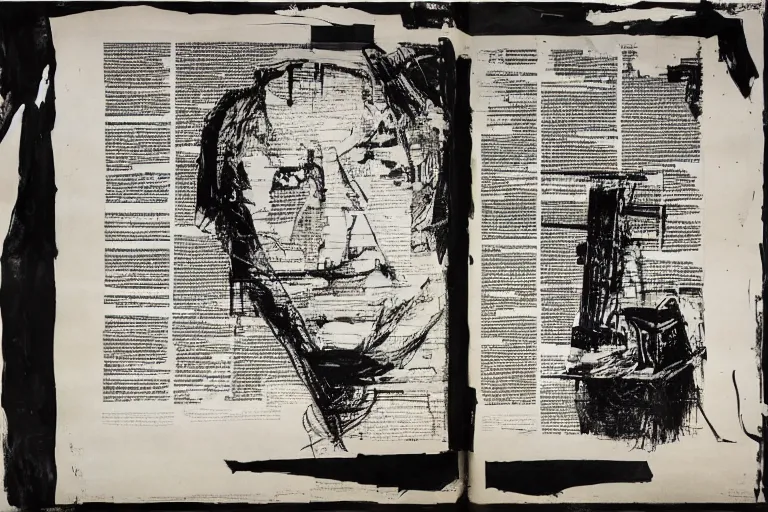 Image similar to artwork by william kentridge