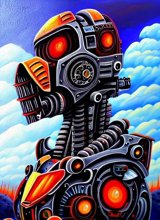 Prompt: apocalypse machine detailed painting