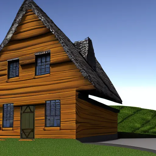 Image similar to A house, rendered in the flame engine