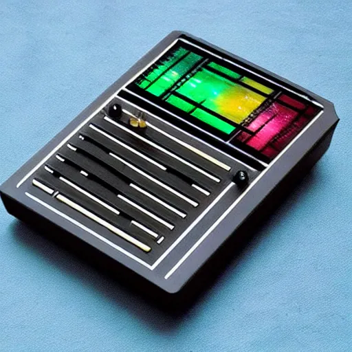 Image similar to “Futuristic attractive stylish minimalist pocket synthesizer designed by Teenage Engineering”