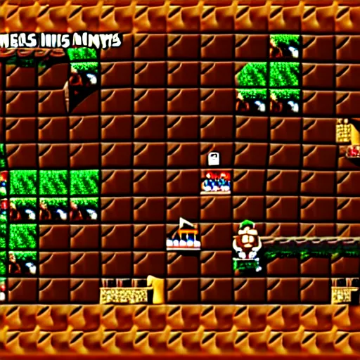 Prompt: Donkey Kong in a beautiful mine with shiny crystals on the wall, floating barrels and minecarts. In-game screenshot.