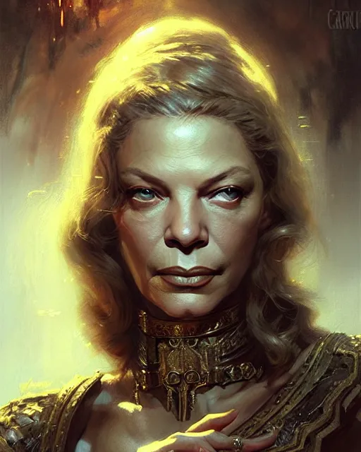 Image similar to gorgeous young lauren bacall, fantasy character portrait, ultra realistic, concept art, intricate details, highly detailed by greg rutkowski, gaston bussiere, craig mullins, simon bisley