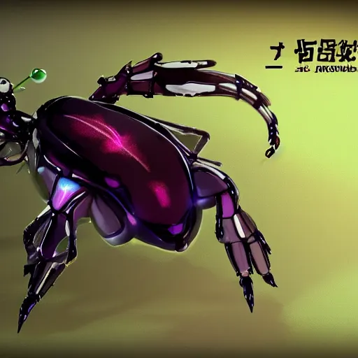 Image similar to A pokemon that looks like The flying beetle,Trending on art station. Unreal engine.