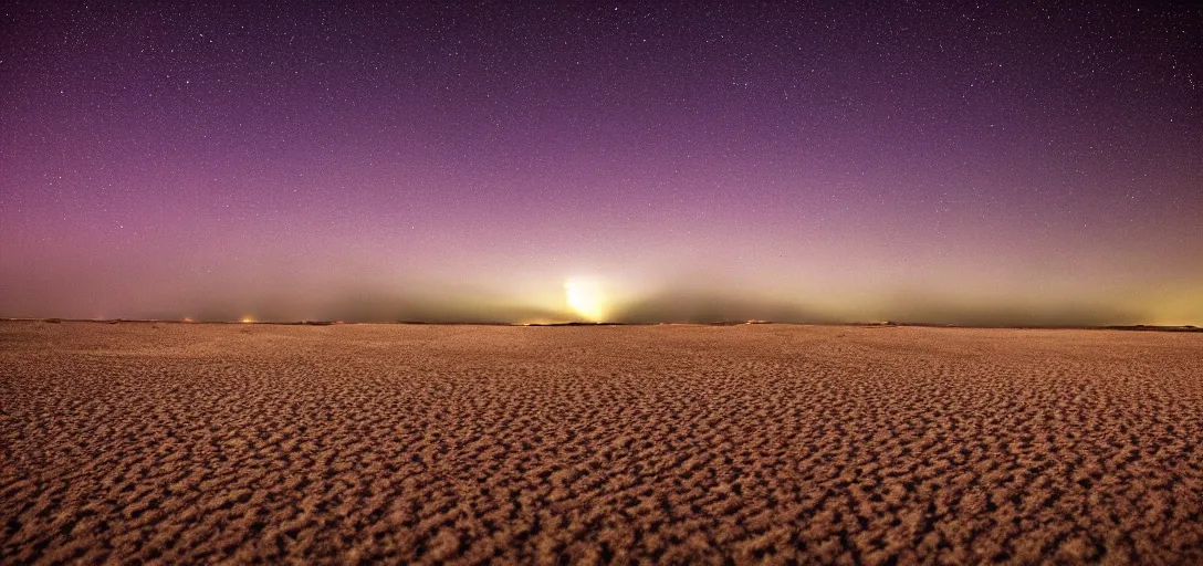 Image similar to beautiful night desert made of millions of detailed nebulas, glorious neon vortexes in the sand