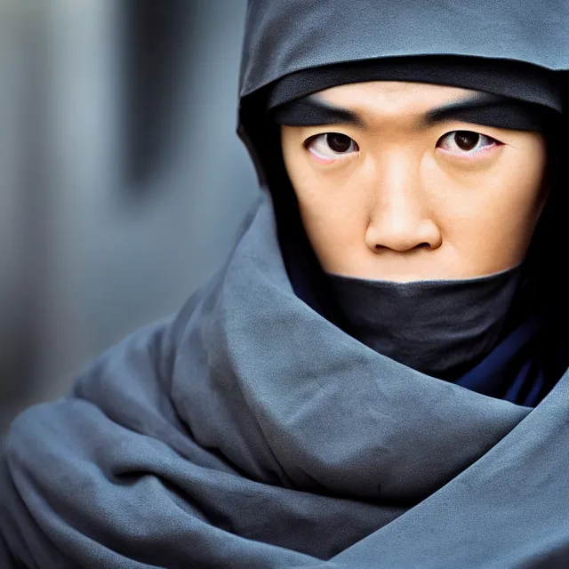 Prompt: perfectly centered close up portrait, ninja from naruto, professional portrait photography, candid photography, highly detailed