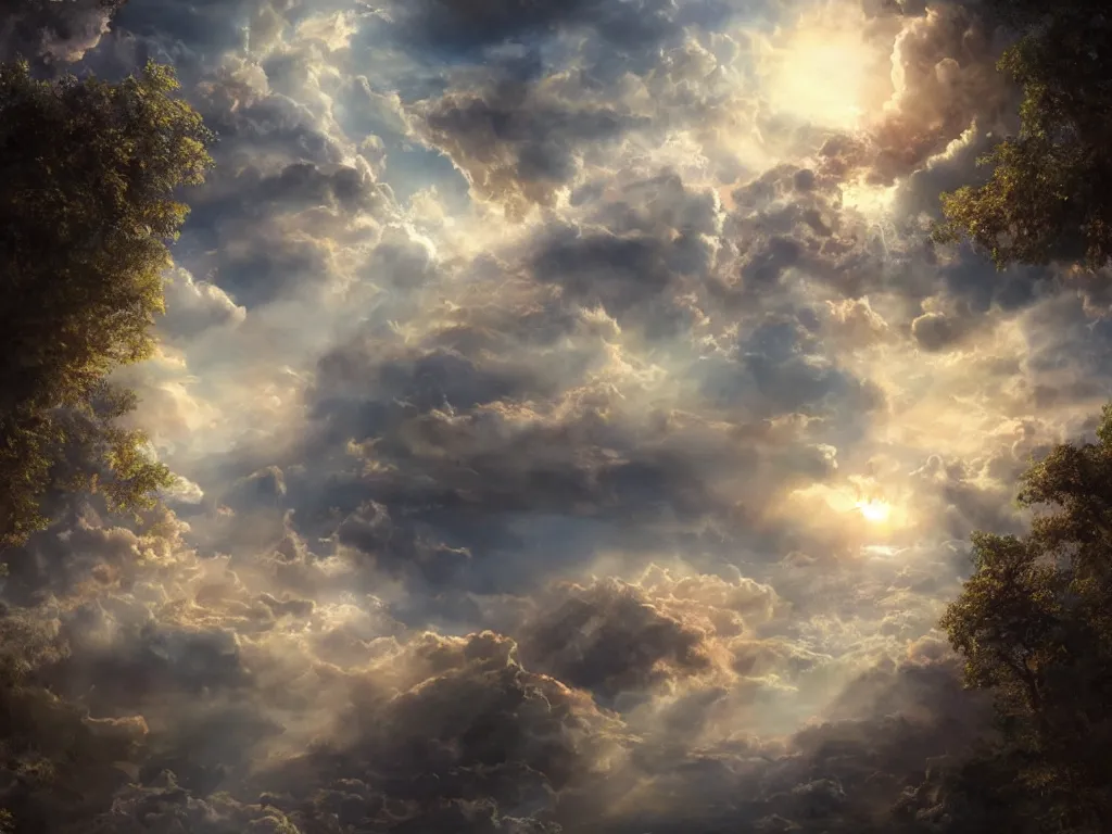 Prompt: what atheists secretly believe heaven looks like, realistic artwork on artstation