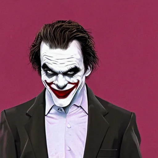 Image similar to michael c. hall as the joker