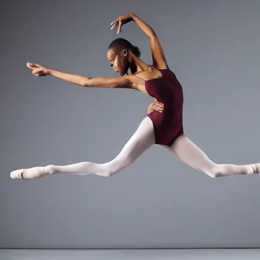 Image similar to Samuel L. Jackson as a ballerina, dancing gracefully, 4k, high details, studio lighting