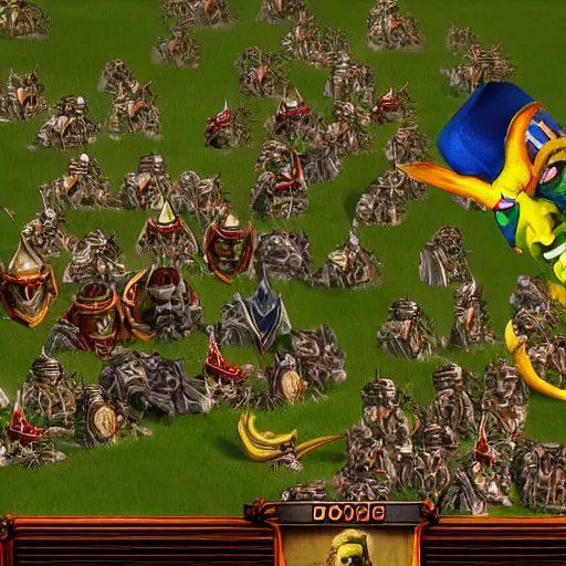 Prompt: Donald Trump as a unit in Warcraft 3, screenshot, 4k, high quality