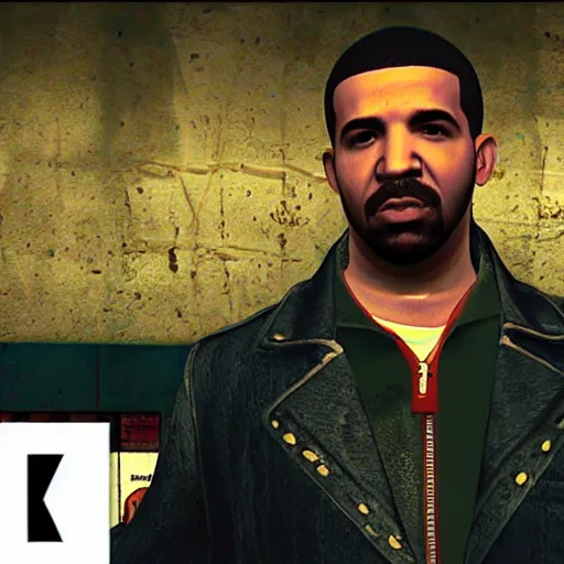 Prompt: drake in bully, rockstar games, gameplay, rapper,