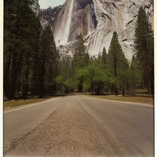 Image similar to yosemite polaroid photograph