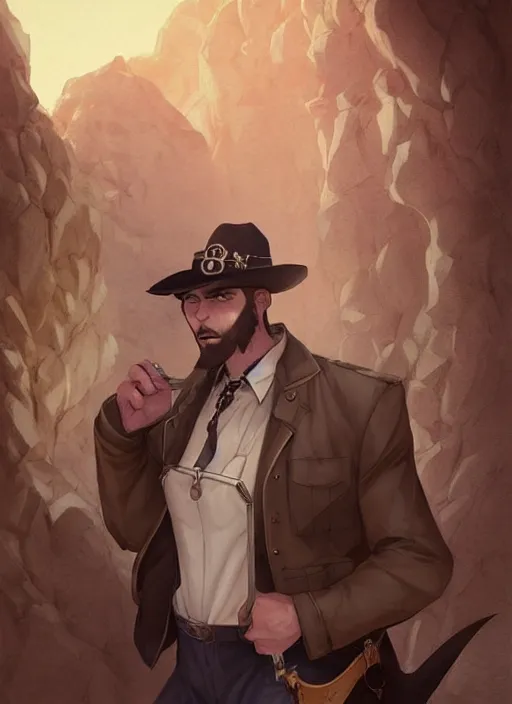 Prompt: beautiful portrait commission of a male furry anthro timber wolf old-timey Sherriff wearing white dress shirt with suspenders in an old-timey desert town. Atmospheric. Character design by charlie bowater, ross tran, artgerm, and makoto shinkai, detailed, inked, western comic book art