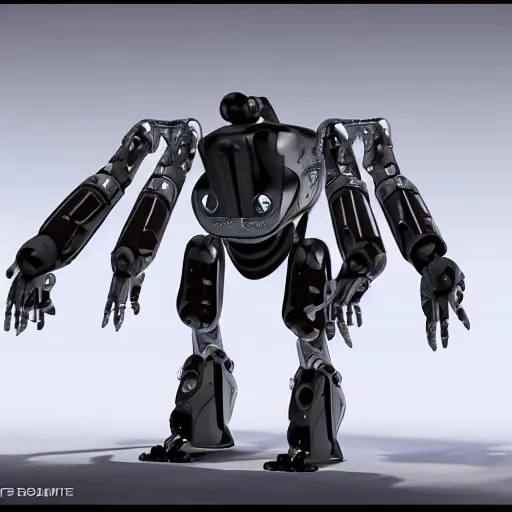 Prompt: hard surface, robotic platform, based on minimal surface, 6 claws, symmetric, unreal engine