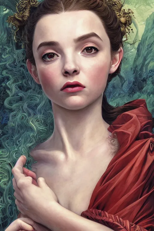 Prompt: A fantasy comic book style portrait painting of Jodie Comer, Anya Taylor-Joy, Joey King, as an Atlantean Reptilian Warrior, François Boucher, Oil Painting, Mystical Valkyrie, unreal 5, DAZ, hyperrealistic, octane render, Regal, Refined, Detailed Digital Art, RPG portrait, William-Adolphe Bouguereau, Michael Cheval, Walt Disney (1937), Steampunk, dynamic lighting, Highly Detailed, Cinematic Lighting, Unreal Engine, 8k, HD