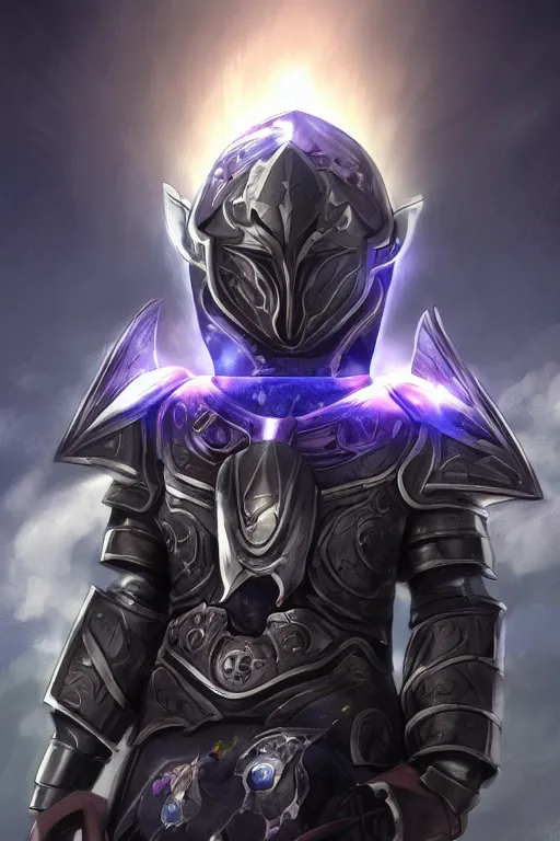 Image similar to helmet armor guardian destiny in witch queen illumination ray tracing hdr fanart arstation by sung choi robot ninja mask and eric pfeiffer and gabriel garza and casper konefal