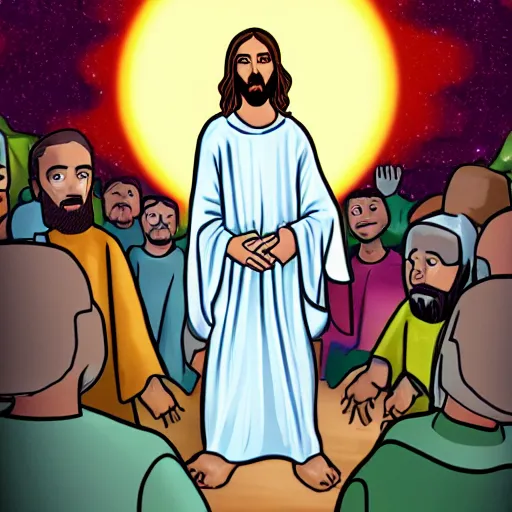 Image similar to jesus in the year 3 0 0 0 c. e.