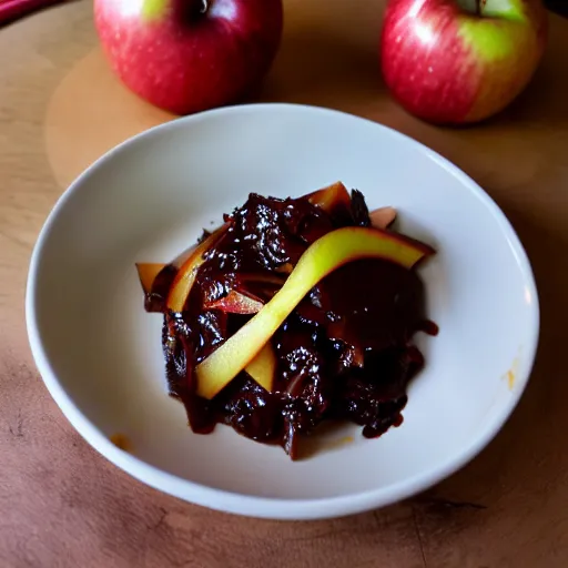 Prompt: apple chocolate kimchi