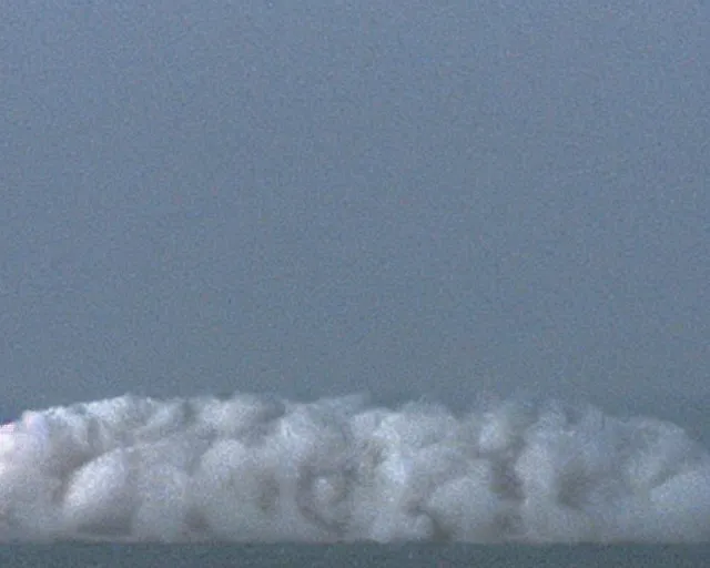 Prompt: still of a SpaceX launch in The Day After Tomorrow (2004), extreme fog, blizzard