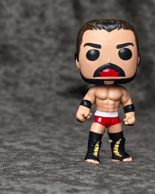 Image similar to Wrestler Funko Pop. Photographic, photography