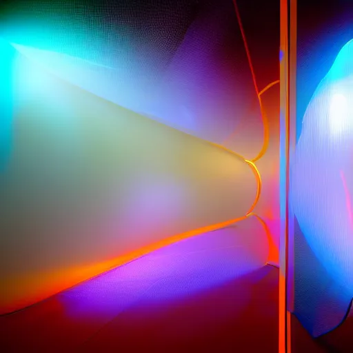 Image similar to enigma, space, pulse, light rays, electric, energy, twisted, unique, studio lighting