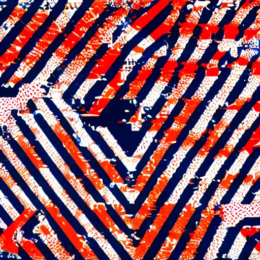 Image similar to the flag of a glitching society