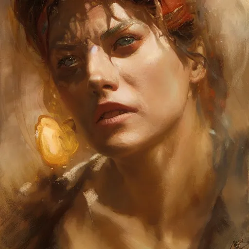 Prompt: a woman wearing rags. highly detailed painting by gaston bussiere, craig mullins, j. c. leyendecker 8 k