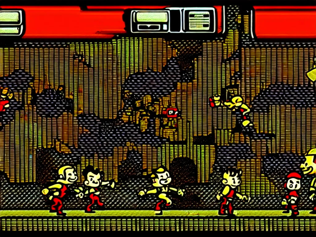 Image similar to fallout 2 on nes nintendo console screenshot ctr tv