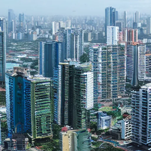 Image similar to manila skyline in the year 2 0 7 0, photograph