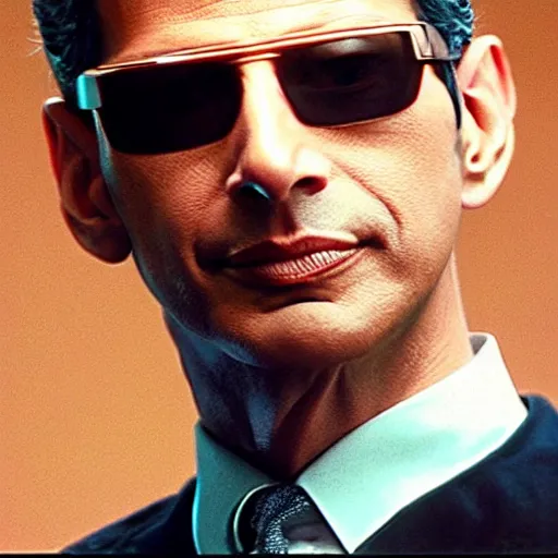 Image similar to jeff goldblum in the matrix