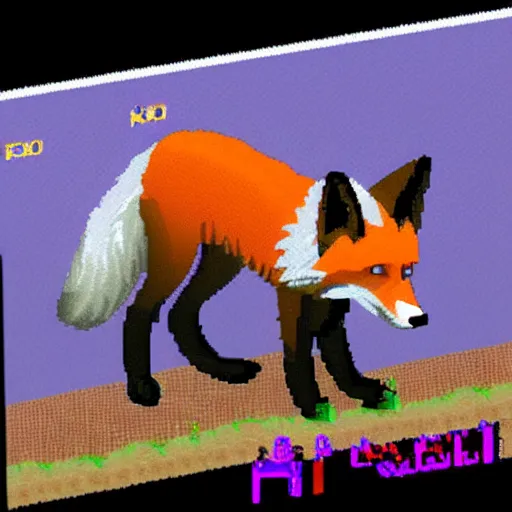 Image similar to a fox in an amiga game