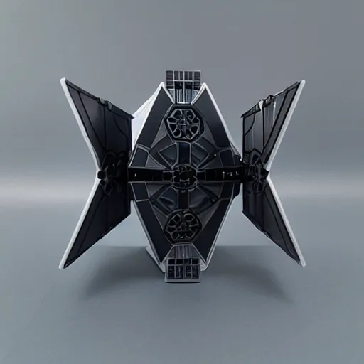 Image similar to tie fighter action figure, plastic