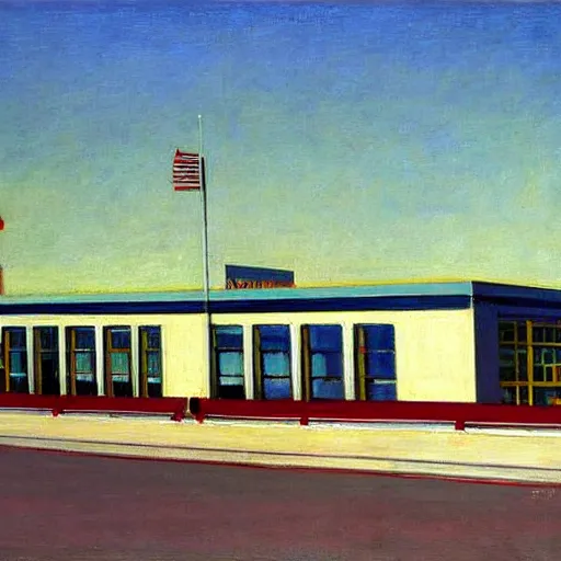 Image similar to San Francisco Airport by Edward hopper