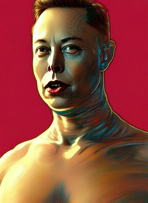 Prompt: far away, full body shot of elon musk as slimy anthropomorphic mollusk character, drool, wide angle, intricate, elegant, highly detailed, digital painting, artstation, concept art, wallpaper, smooth, sharp focus, illustration, art by artgerm and greg rutkowski and alphonse mucha