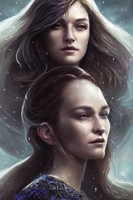 Image similar to Majestic and regal portrait of a female Starlight, DC universe, Perfect face, beautiful, intricate, epic, elegant, menacing, fantasy, highly detailed, digital painting, hard focus, beautiful volumetric lighting, epic light, ultra detailed, by Leesha Hannigan, Ross Tran, Thierry Doizon, Kai Carpenter, Ignacio Fernández Ríos