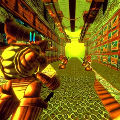 Image similar to a still of event horizon, 1 9 9 8 ocarina of time graphics nintendo 6 4 visuals aesthetic