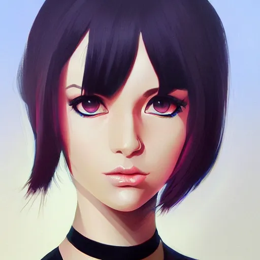 Image similar to a beautiful painting portrait artwork of a priestess by ilya kuvshinov featured on artstation