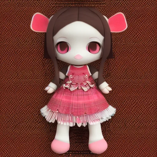 Prompt: cute fumo plush of a girl in a celtic pattern dress, vray, symmetry