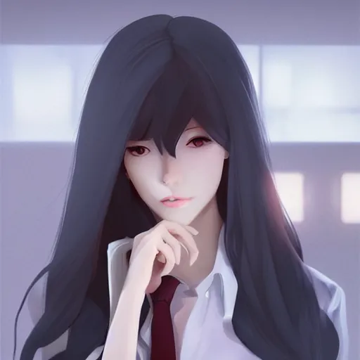 Prompt: kurisu makise, elegant, ultra highly detailed, digital painting, smooth, sharp focus, artstation, art by Ina Wong, by Bo Chen, by ilya kuvshinov