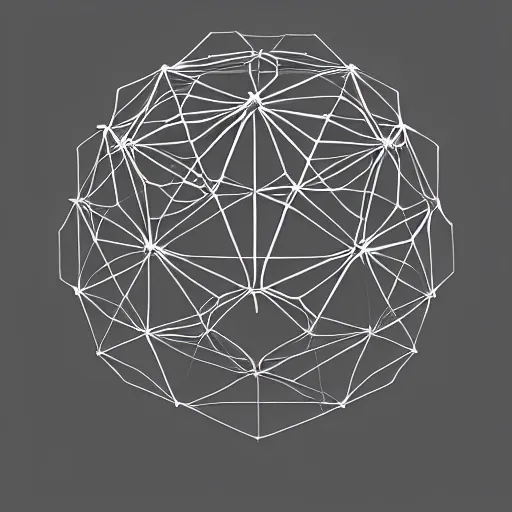 Image similar to artwork of a wireframe dodecahedron