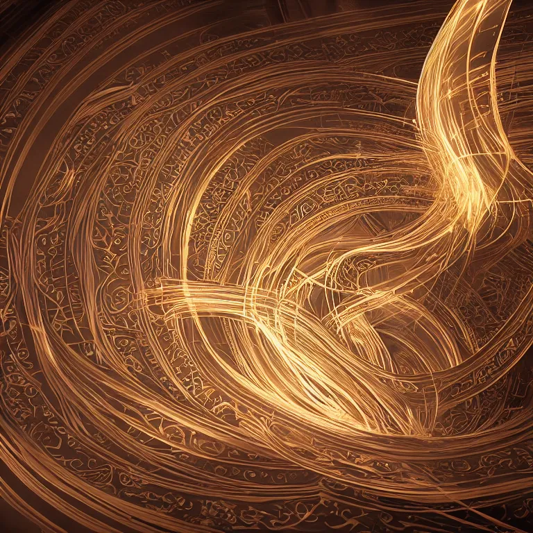 Prompt: a light streaks and ornate flowing light streams sacred geometry, unreal engine