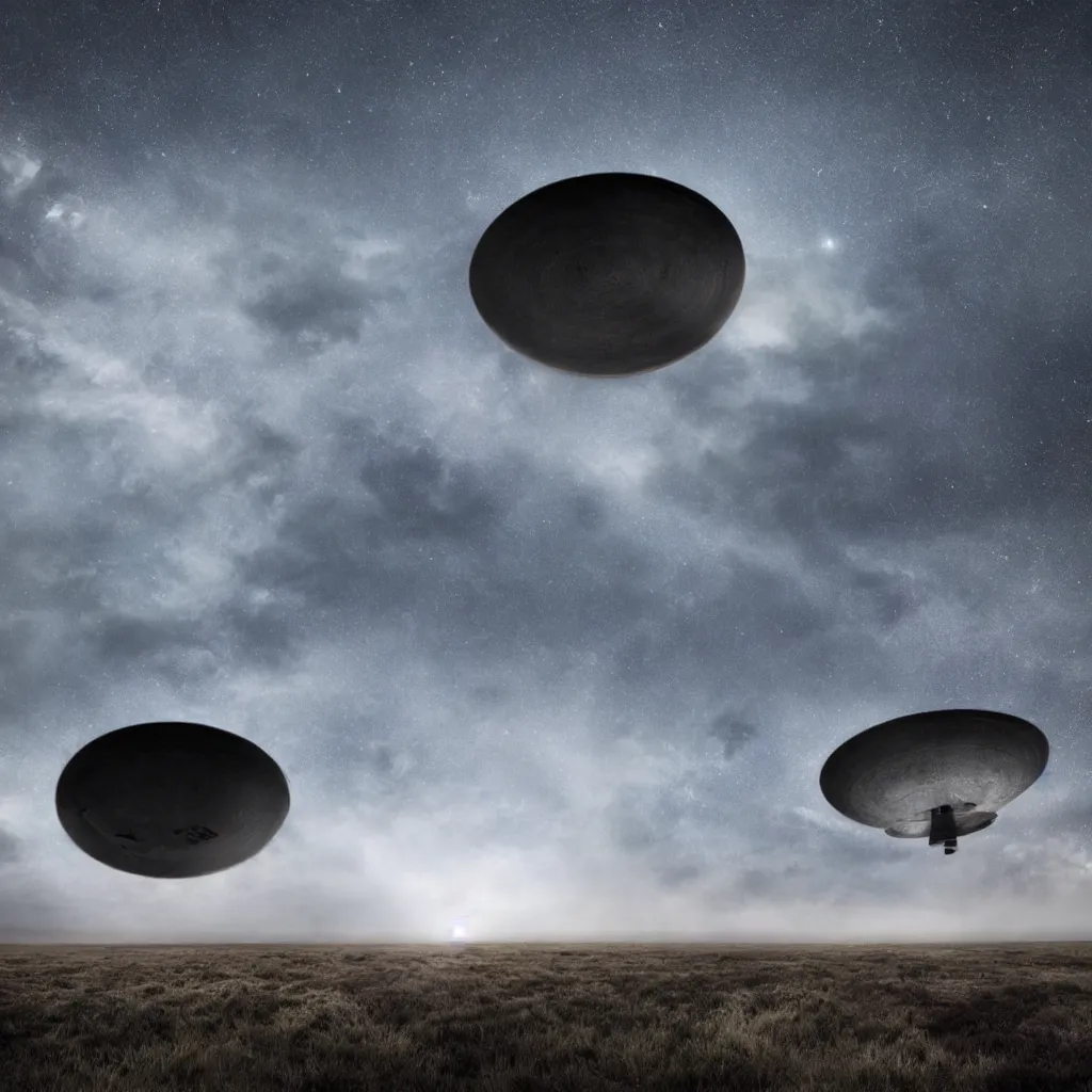 Image similar to huge mysterious ufo ignoring the laws of physics over a natural scene. detailed otherwordly material. entries in the 2 0 2 0 sony world photography awards.