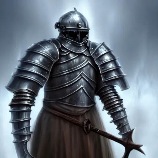 Prompt: a dying medieval fantasy knight that has clouds of hot steam vapor billowing out of the holes in his armor, matte oil painting, concept art, d & d, clear, crisp, sharp, extremely detailed, cracks, pressure, leaking, 4 k, 8 k