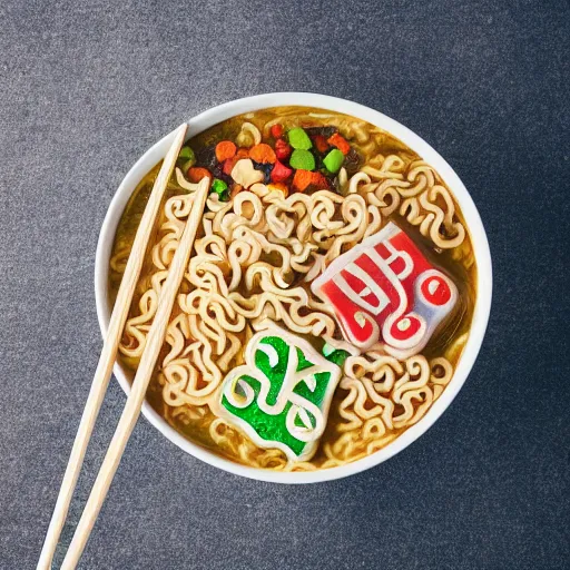 Prompt: lucky charms branded ramen. photography. food photoshoot. advertisment photography. 4 k. realistic.