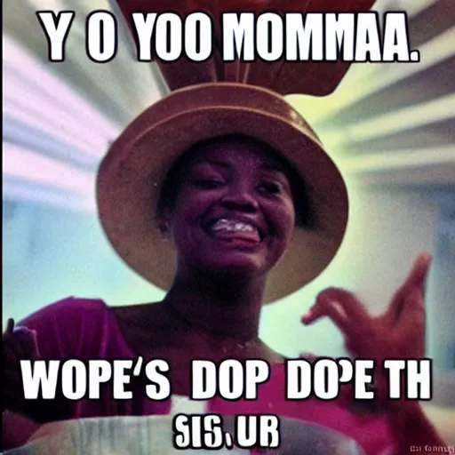 Prompt: yo momma is a dope fiend!