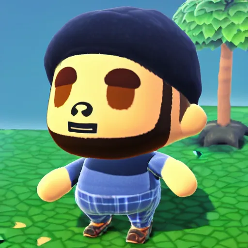 Prompt: drake the rapper in the style of animal crossing, 3 d render